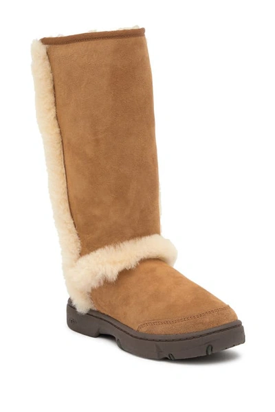 Ugg Women's Sunburst Spill Seam Cold Weather Boots In Chestnut