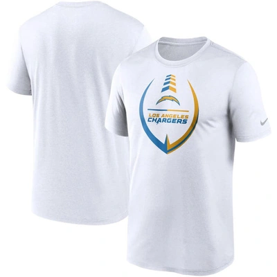 NIKE NIKE WHITE LOS ANGELES CHARGERS ICON LEGEND PERFORMANCE T-SHIRT