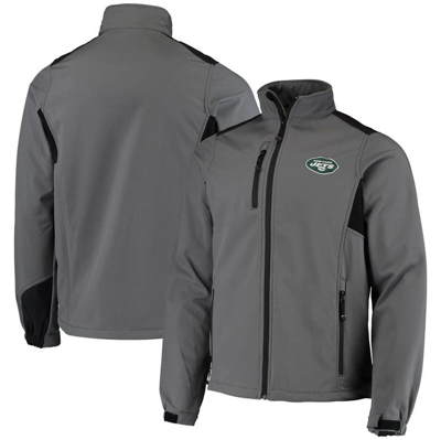 Dunbrooke Charcoal New York Jets Circle Softshell Fleece Full-zip Jacket