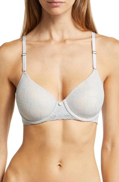 Natori Bliss Allure Lace Contour Underwire Bra In Dusk/ Pink