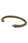 John Varvatos Wolf Cuff Bracelet In Brass