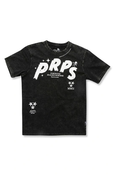 Prps Taze Cotton Graphic Logo Tee In Black