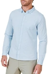 7 Diamonds Solid Black Button-up Shirt In Light Blue