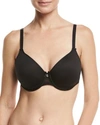 Chantelle Basic Invisible Memory Foam T-shirt Bra In Black