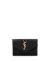 SAINT LAURENT YSL SMALL GRAIN DE POUDRE ENVELOPE WALLET,PROD187640245