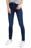 Madewell Petite High Rise Skinny Jeans In Hayes Wash In Hayes Wash