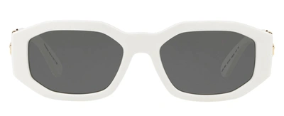 Versace 4361 Rectangle Sunglasses In Grey