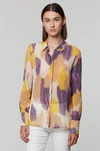 Altuzarra Chika Printed Jersey Button-front Top In Conch Siren