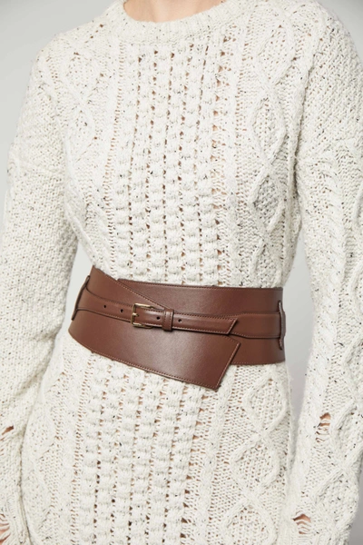 Altuzarra Wrap 90mm Belt In Peak