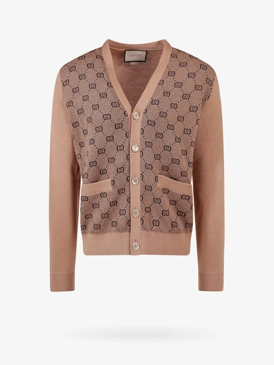 Gucci Cardigan In Beige