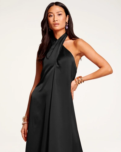 Ramy Brook Carey Halter Maxi Dress In Black