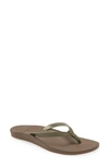 Sanuk Cosmic Yoga Joy Flip Flop In Burnt Olive