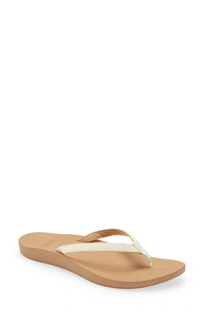 Sanuk Cosmic Yoga Joy Flip Flop In White