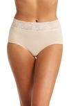 Wacoal Comfort Touch Lace-trim Briefs In Sand
