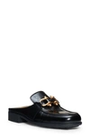 Bottega Veneta Rounded Toe Black Mules With Decorative Element In 1000 Black
