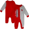 Outerstuff Infant Boys And Girls Red, Heather Gray St. Louis Cardinals Halftime Sleeper In Red