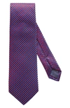 Eton Dot Silk Classic Tie In Red/blue