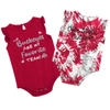 COLOSSEUM GIRLS NEWBORN & INFANT COLOSSEUM SCARLET OHIO STATE BUCKEYES TWO BITS TWO-PACK BODYSUIT SET