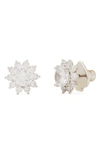 Kate Spade Women's Sunny Goldtone Cubic Zirconia Halo Stud Earrings In Silver