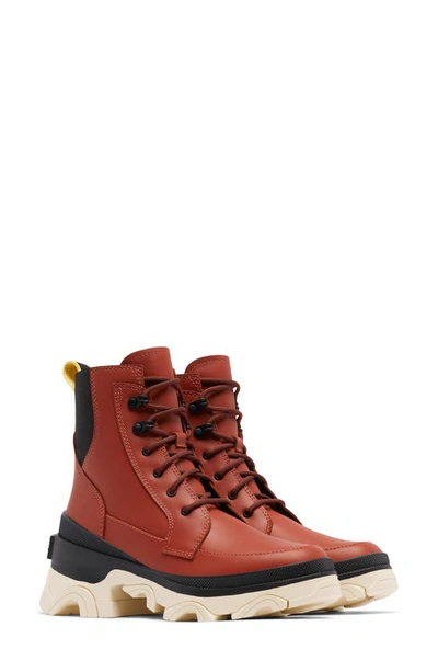 Sorel Women's Brex Lug Sole Lace-up Boots Women's Shoes In Warp Red Black