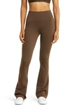 Alo Yoga Airbrush High Waist Flare Pants In Espresso