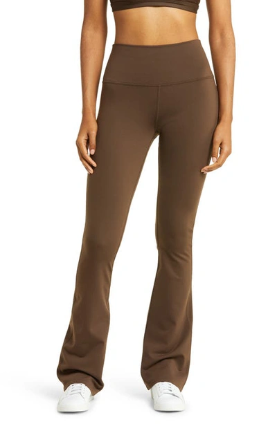 Alo Yoga Airbrush High Waist Flare Pants In Espresso