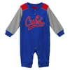 Outerstuff Newborn And Infant Boys And Girls Royal, Heathered Gray Chicago Cubs Scrimmage Long Sleeve Jumper In Royal