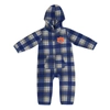 Colosseum Infant Boys And Girls  Navy, Gray Auburn Tigers Farays Plaid Full-zip Hoodie Jumper In Navy