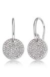 MONICA VINADER AVA DIAMOND DISC DROP EARRINGS