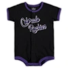 Outerstuff Infant Black Colorado Rockies Power Hitter Romper In Black