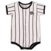 Outerstuff Infant White Colorado Rockies Pinstripe Power Hitter Coverall In White