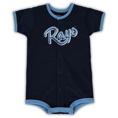 OUTERSTUFF INFANT NAVY TAMPA BAY RAYS POWER HITTER ROMPER