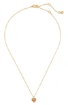 Kate Spade Women's Birthstone Goldtone & Cubic Zirconia Pendant Necklace In Topaz