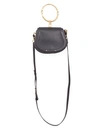 CHLOÉ Small Nile Leather & Suede Bracelet Saddle Bag