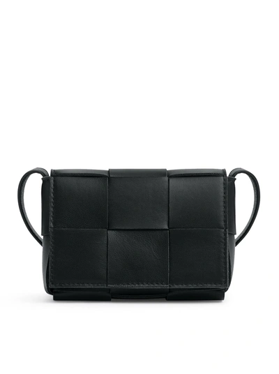Bottega Veneta Women Cassette Mini Shoulder Bag In Black