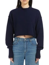 Sportmax Crewneck Sweater In Wool And Cashmere In Blue