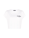 Balmain Glitter Logo T-shirt In White