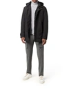 Moorer Double-layer Hooded Coat In Black