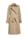Burberry Mid-length Kensington Heritage Trench Coat In Nude & Neutrals