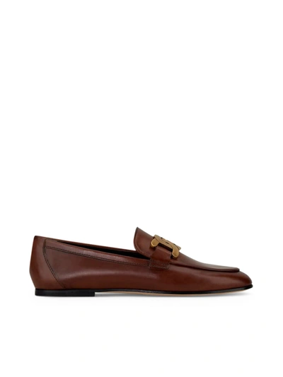 Tod's Kate Moccasin In Leather In Brown