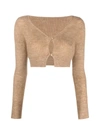 Jacquemus Le Cardigan Alzou In Brown