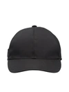 Prada Re-nylon Baseball Cap In Black