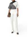Stella Mccartney Satin-waistband Detail Trousers In Nude & Neutrals