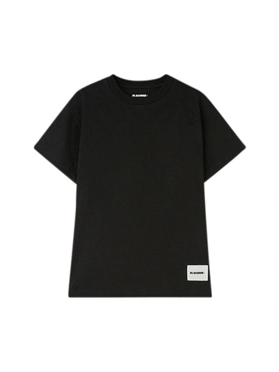 Jil Sander Set Of 3 T-shirts In Black