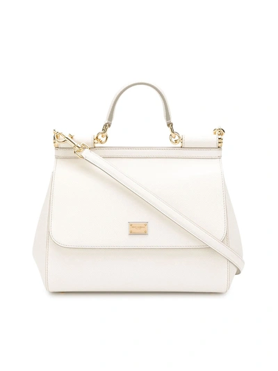 Dolce & Gabbana Sicily Bag In White