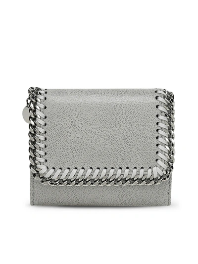 Stella Mccartney Small Continental Wallet In Grey