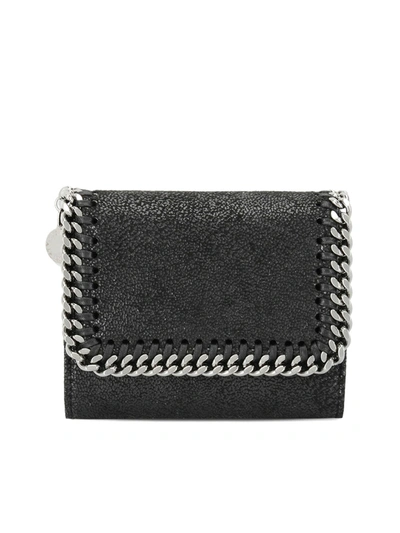 Stella Mccartney Small Continental Wallet In Black