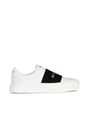 GIVENCHY SNEAKERS IN LEATHER WITH GIVENCHY WEBBING