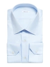 Fray Cotton Shirt In Light Blue