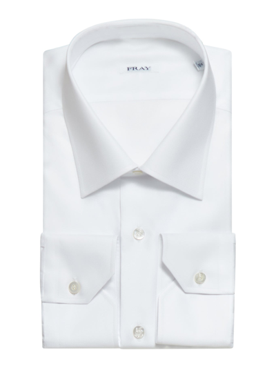 Fray Shirt With Pinces In White